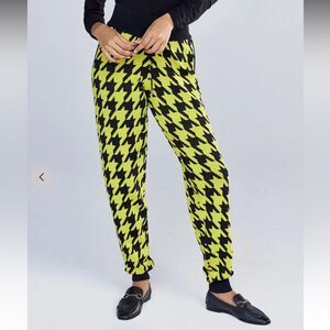 New York & Company Houndstooth Jogger Pant knit New with tag XL
